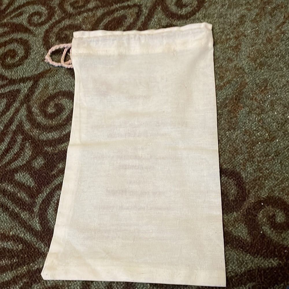 Linen Bag -Never Used. Draw String. - image 2